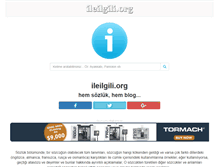 Tablet Screenshot of ileilgili.org